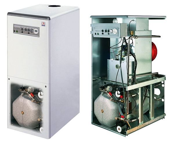 Напольный газовый котел ALPHATHERM BETA ATEB (чугунный, с электророжигом, с бойлером) в Оренбурге за 52 600 руб.